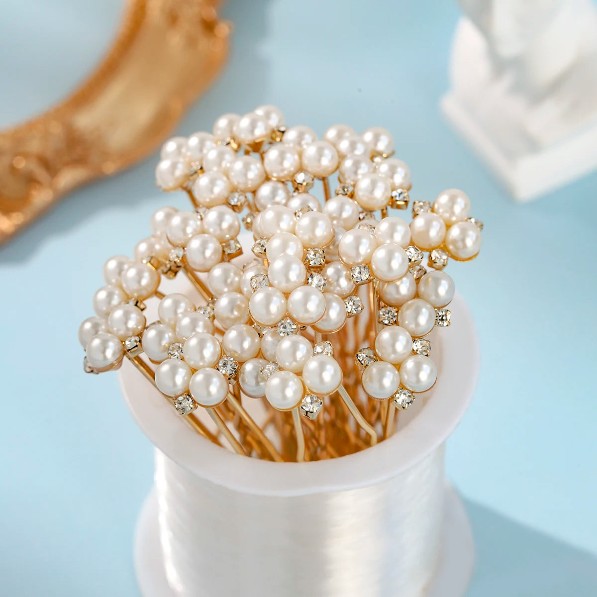 Handmade Pearl Hairpin Set Bridal & Party Hair Clips