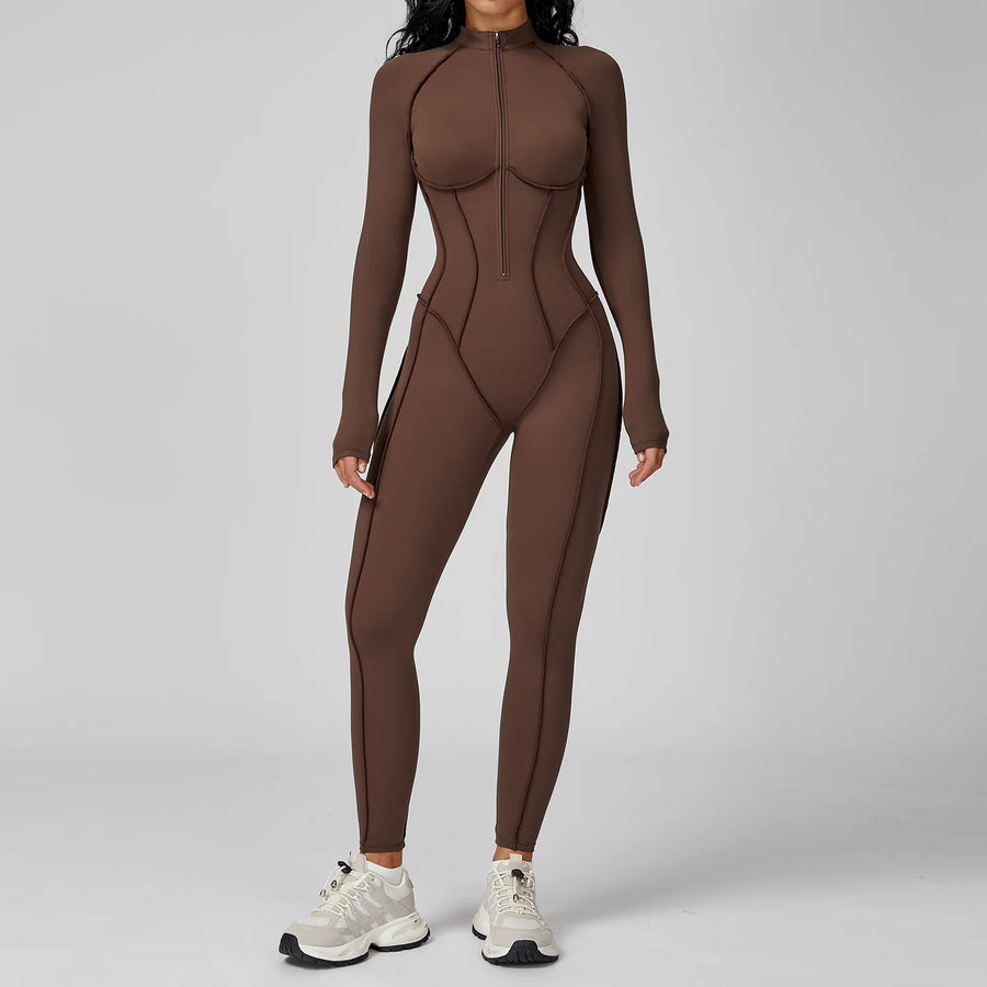 Sport Bodysuit Jumpsuit for Women's Fitness