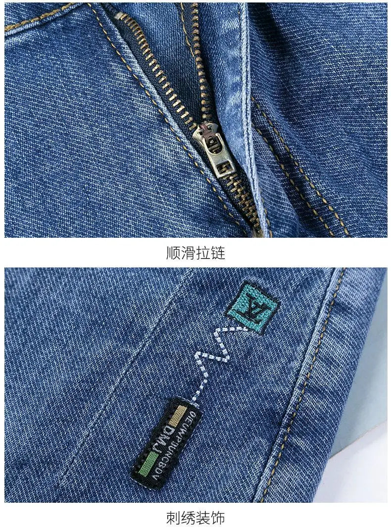 Summer Thin Denim Wide-Leg Shorts