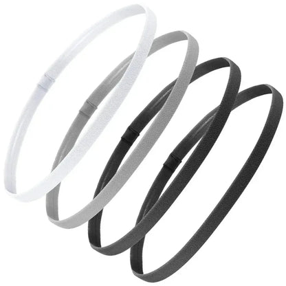 4-Pack Non-Slip Elastic Sports Thicken Headbands