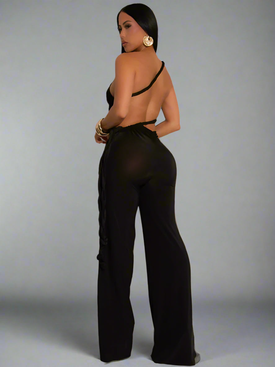 Backless Halter Jumpsuit for Women