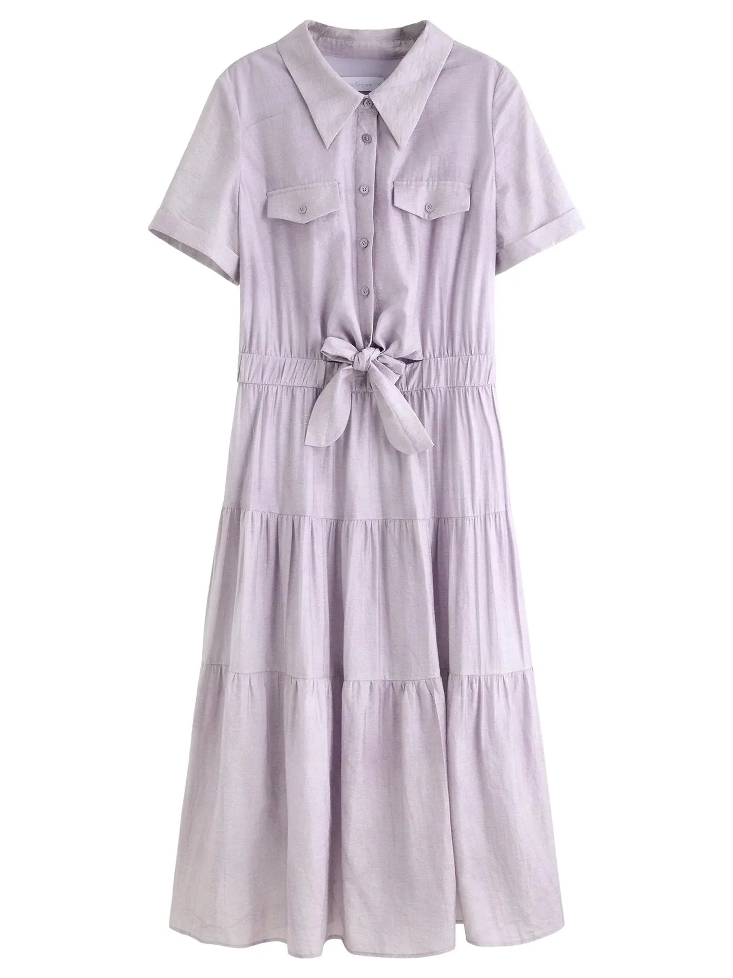 Elegant Women's Long Shirt Dress - Loran