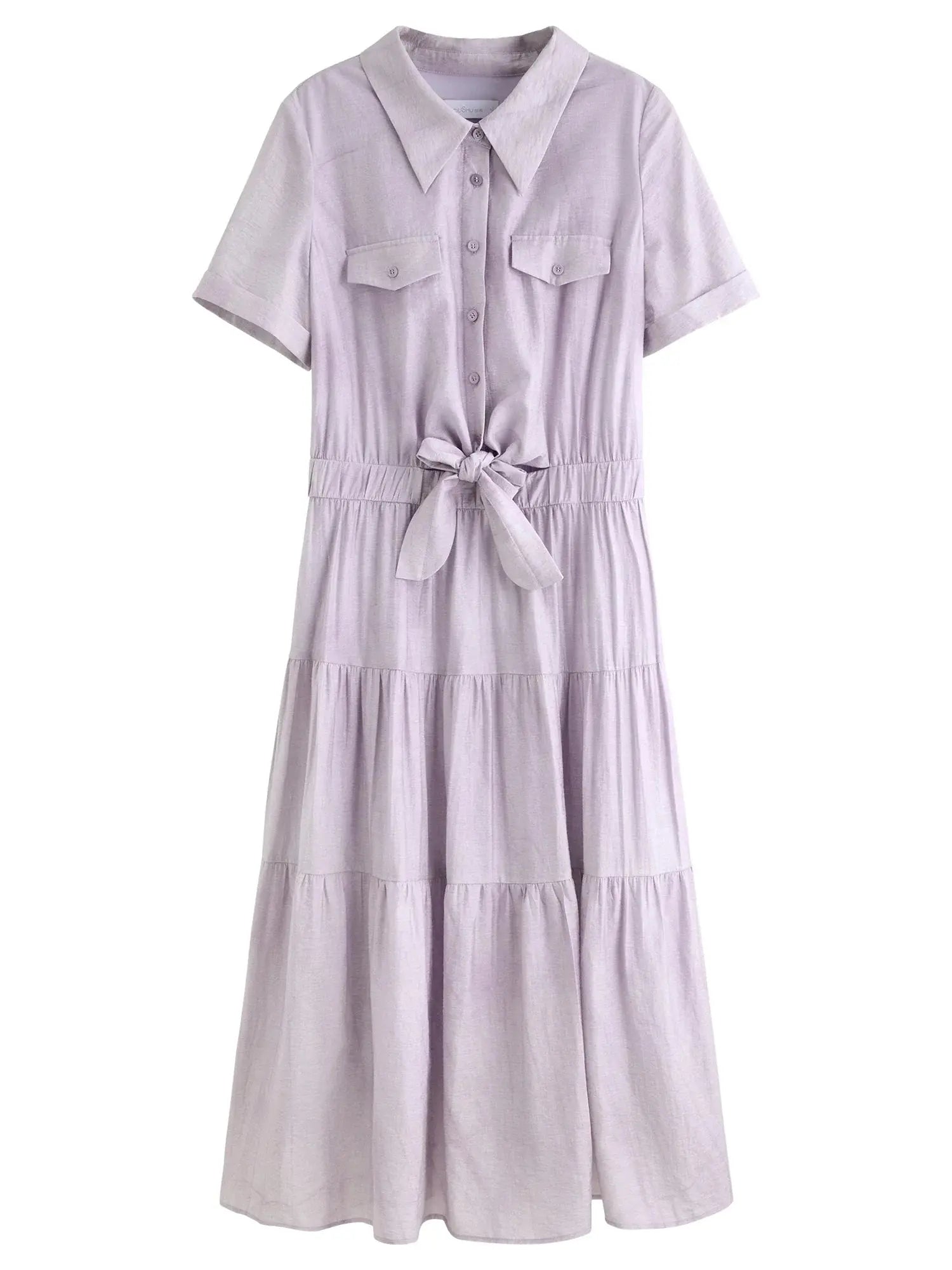 Elegant Women's Long Shirt Dress - Loran