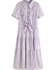 Elegant Women's Long Shirt Dress