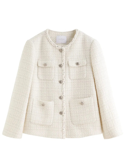 Tweed & Lace Elegance Jacket - Loran