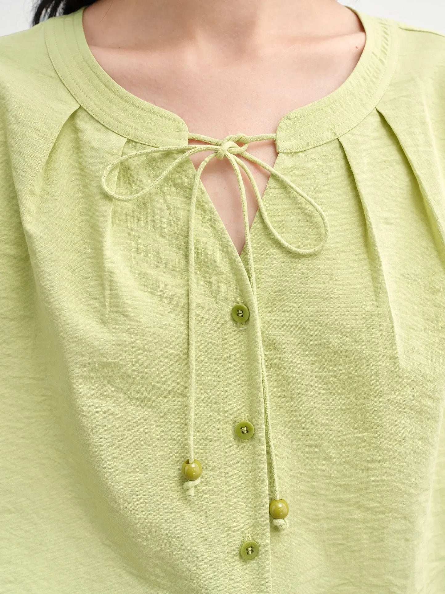 Tie-Waist Linen Shirt for a Flattering Summer Look - Loran