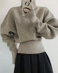Chic Vintage Wind Turtleneck Pullover Sweater