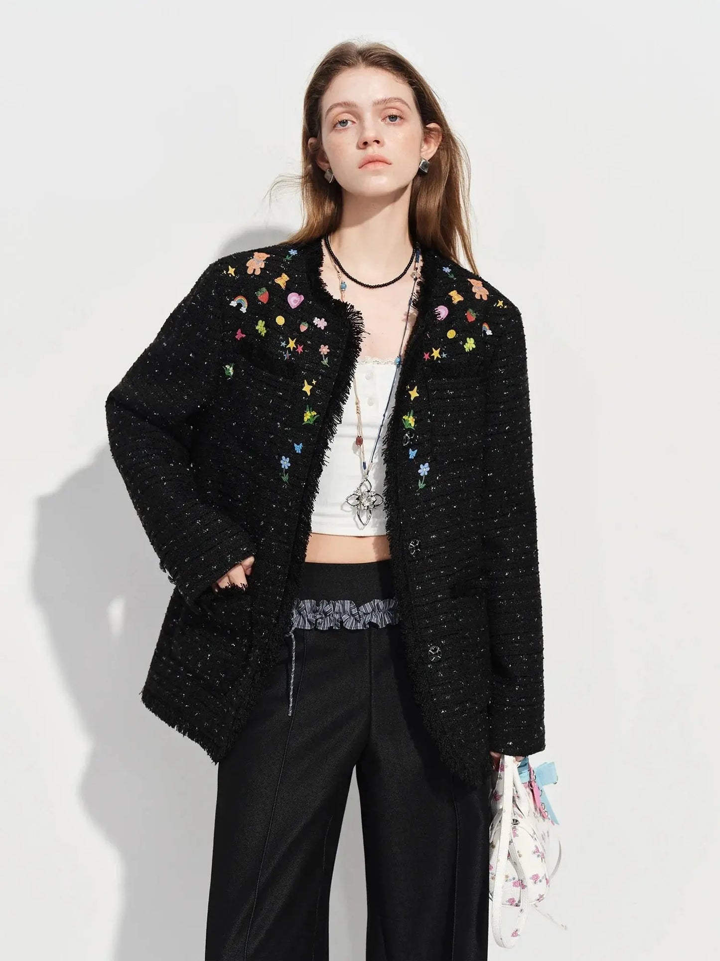 Ins-Style Hand-Painted Short Jacket LORAN STORE
