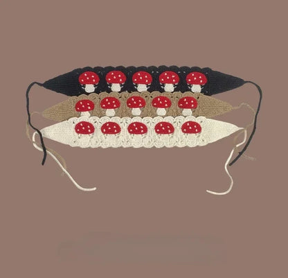 Vintage Knit Flower Headband Retro Hair Accessories