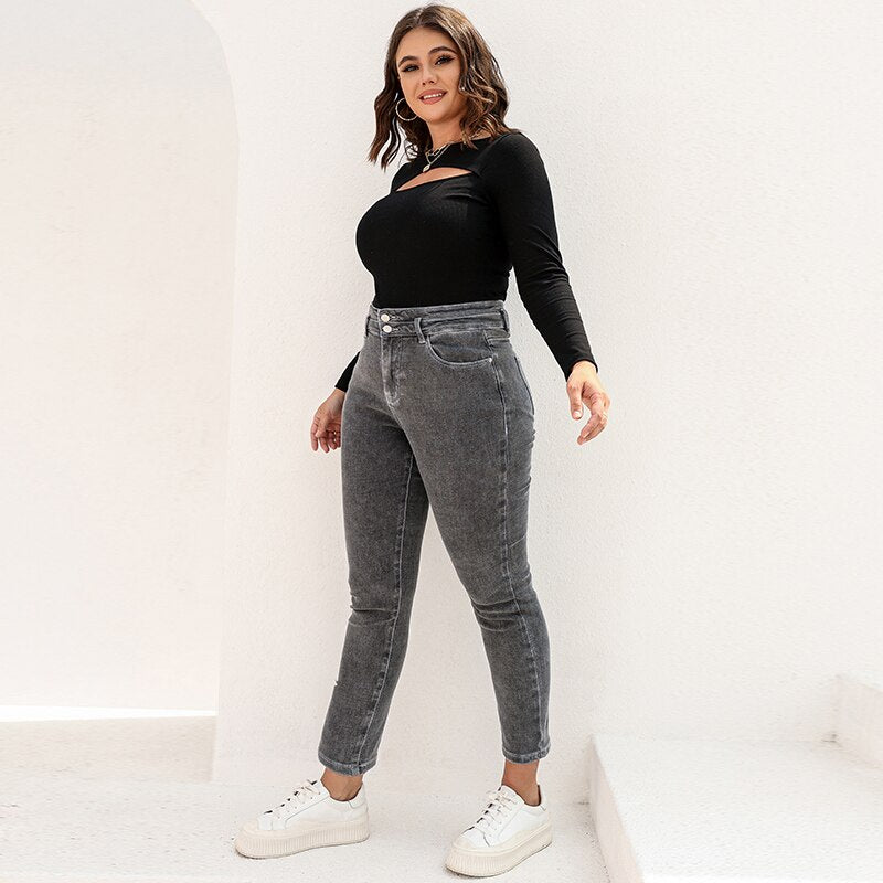 Plus Size high waist Jean - 3IN SMART Shop  #