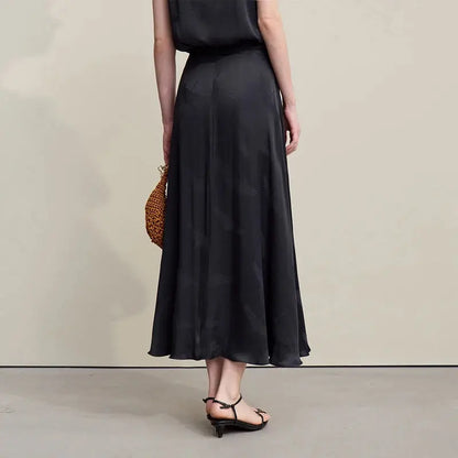 Elegant Chinese Jacquard Long Skirt Loran