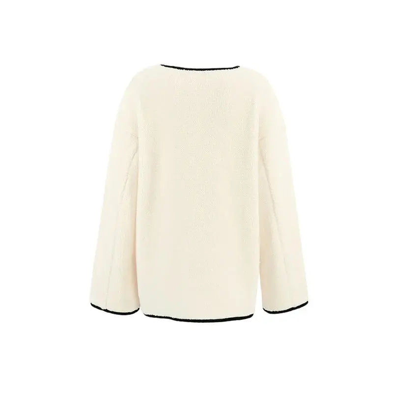 Women's Solid Fleece Panel Winter Coat - Loran
