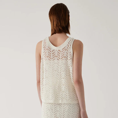 Women's Premium Linen Summer Vest Elegant Luxury Style Loran
