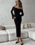 Women's Elegant High-Waist Slim Backless Dress