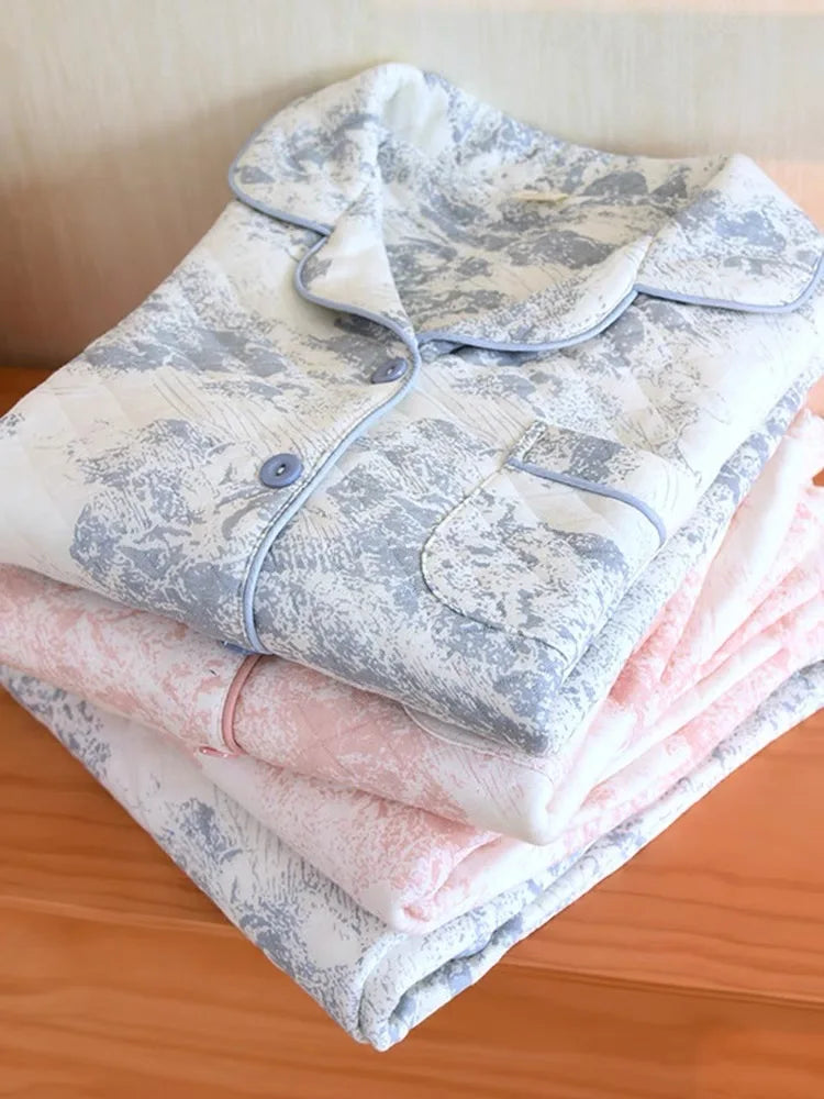 Women's Warm Winter Pajamas Set