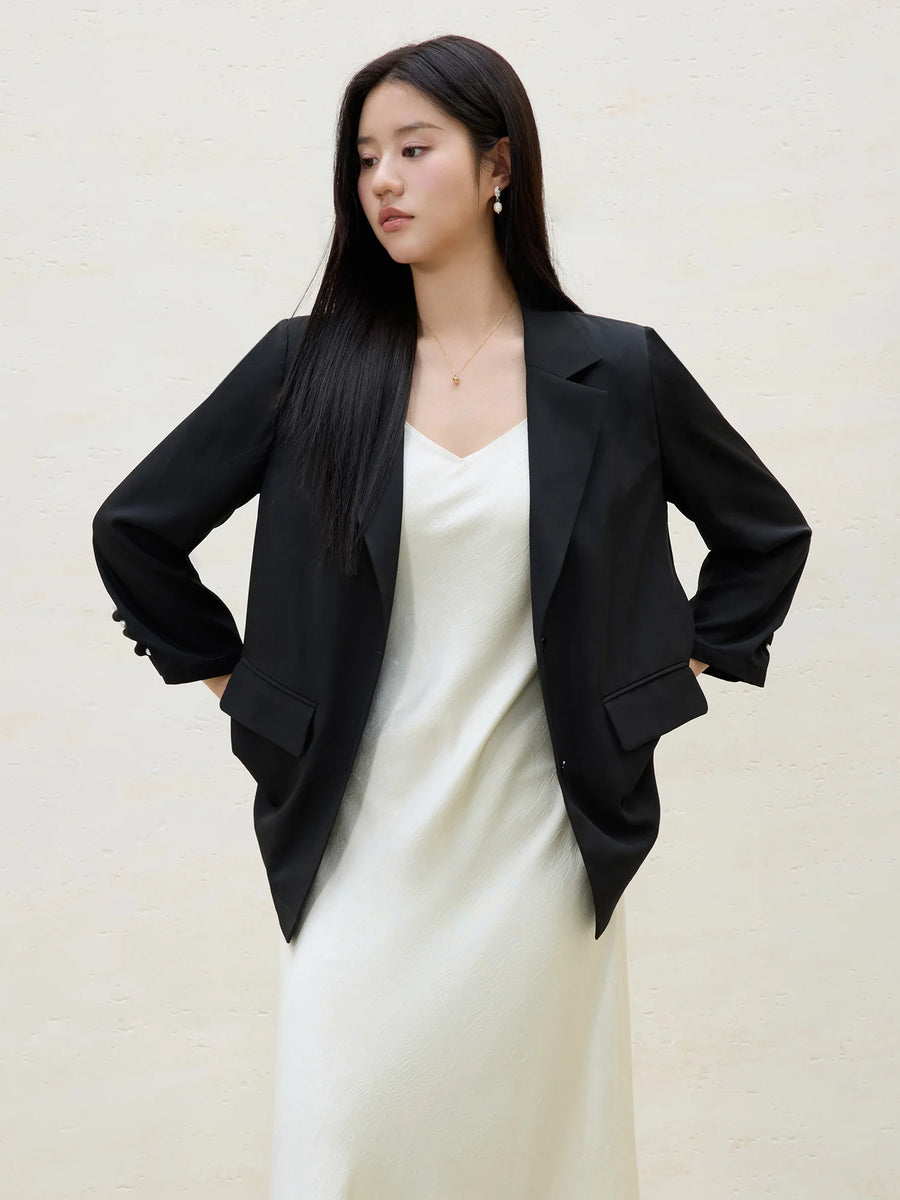 Cool Commuter Plus Size Long Sleeve Blazer