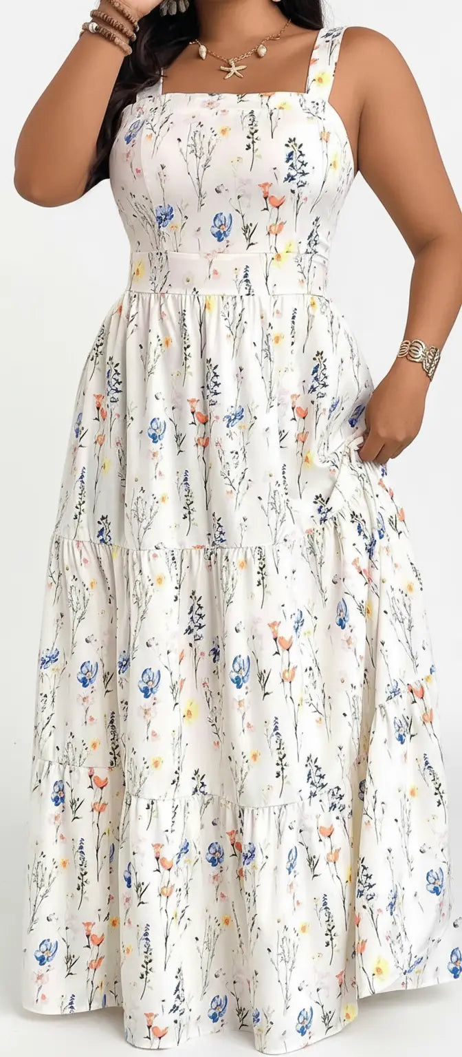Comfy & Fitted Plus Size Dress for All Seasons - Loran