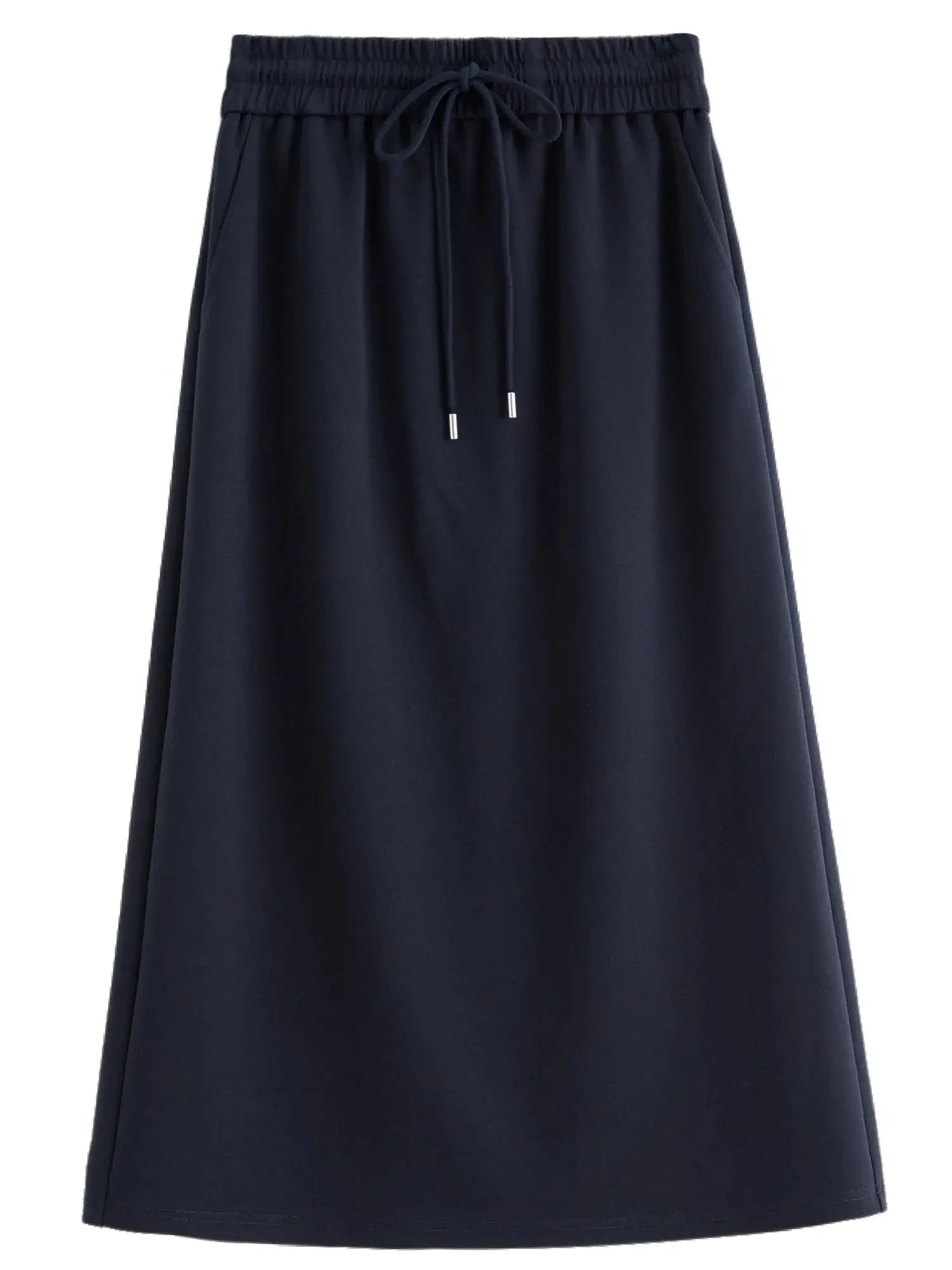 Plus Size Navy Blue Sweater Skirt Set - Long Sleeve Autumn Fashion - Loran
