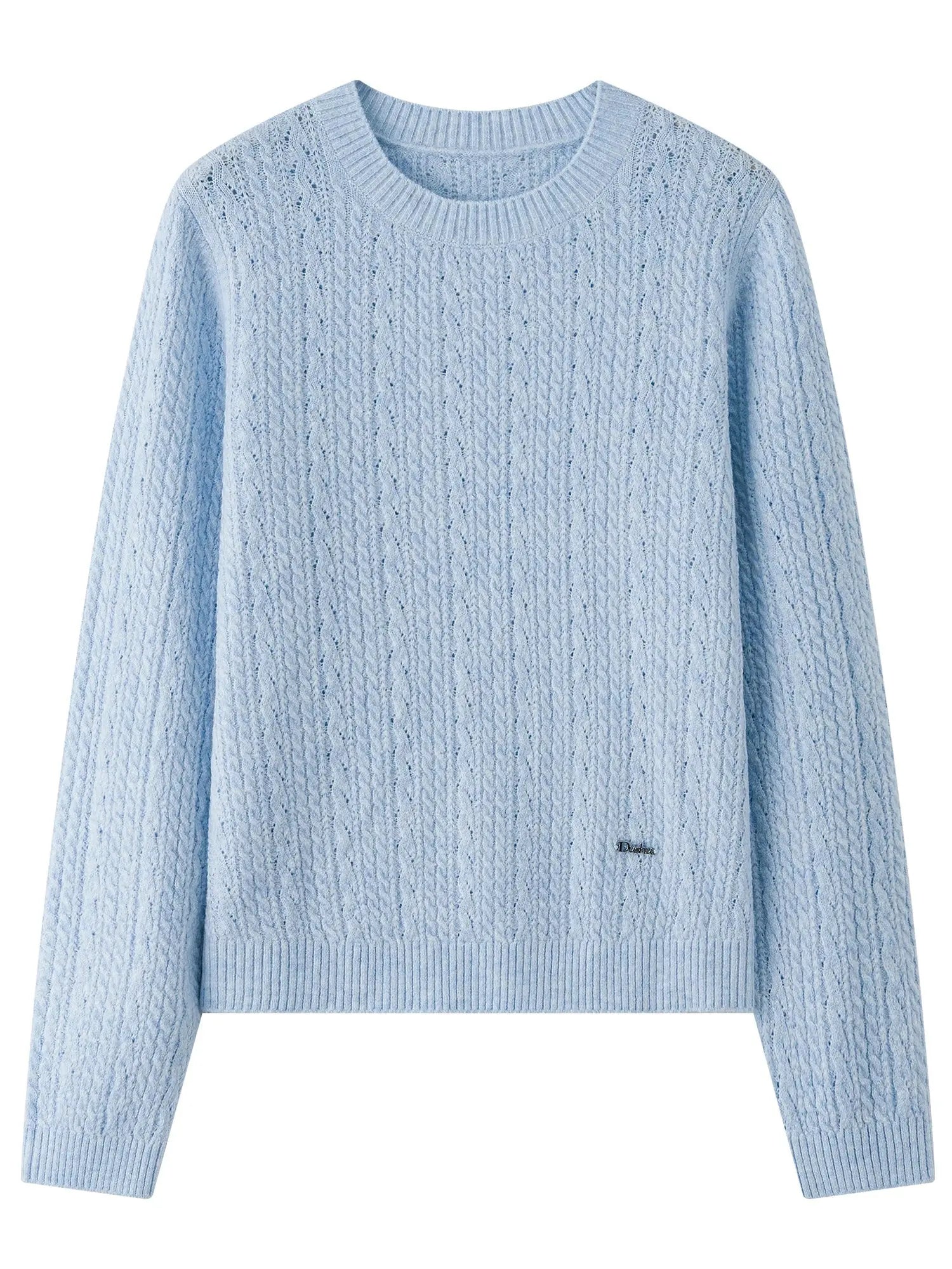 Vintage Charm: Plus Textured Knit Pullover - Loran