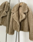 Women's Vintage Faux Fur Jacket