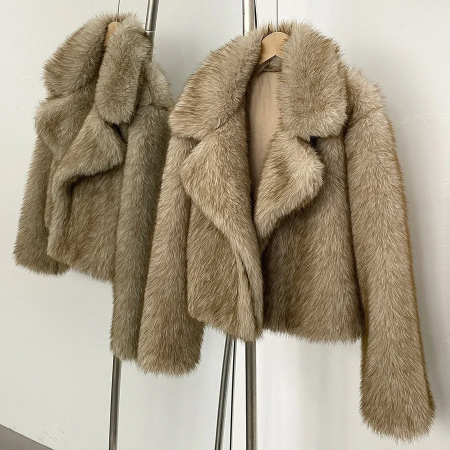 Women's Vintage Faux Fur Jacket