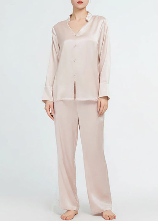Elegant Women's Real Silk Pajamas Long Sleeve Loran