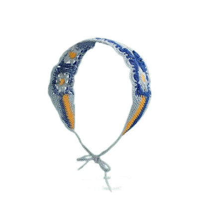 Vintage Knit Flower Headband Retro Hair Accessories