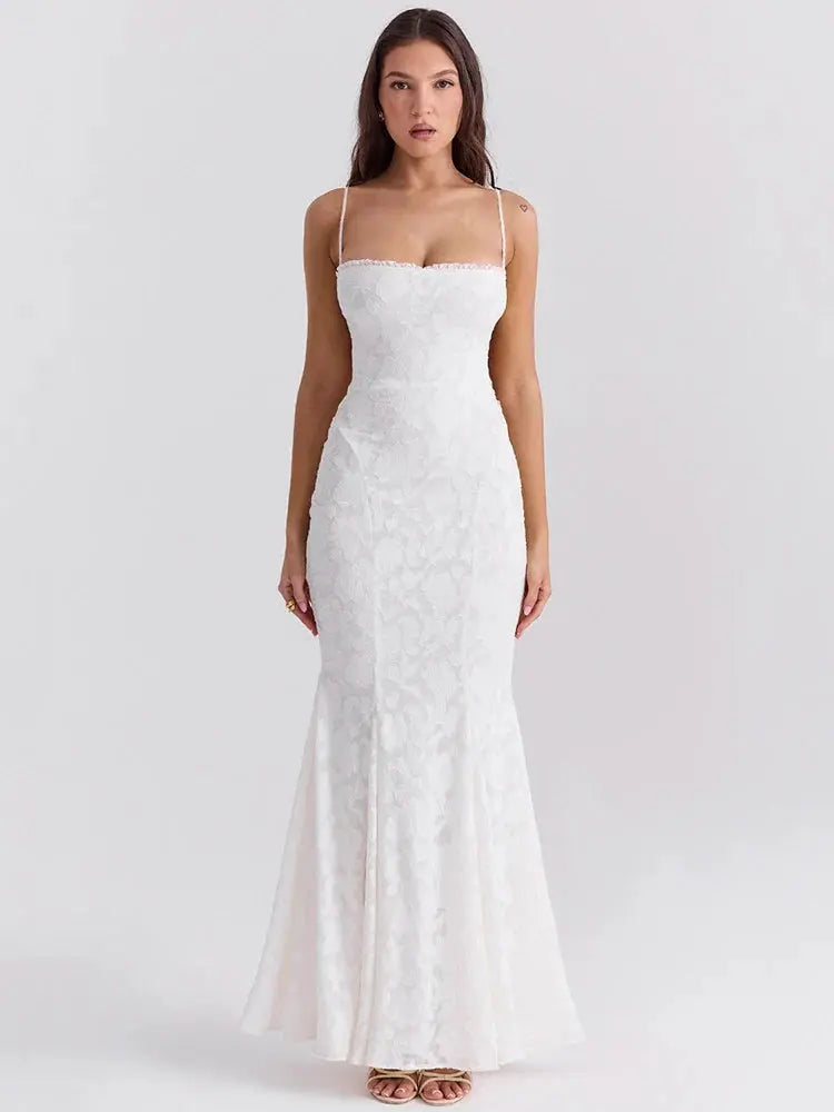 White Sleeveless with Lace-Up Back - Loran