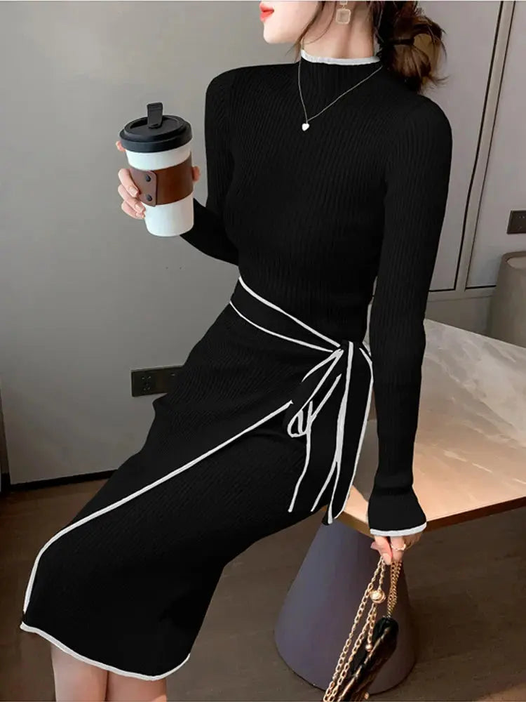 Women's Knitted Sweater Dress - Loran