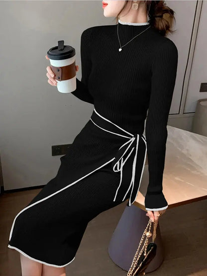 Women's Knitted Sweater Dress - Loran