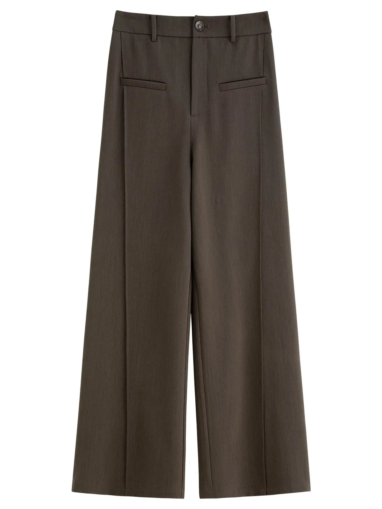 Relaxed Fit Office & Casual Pants with Structured Seam Details - Loran