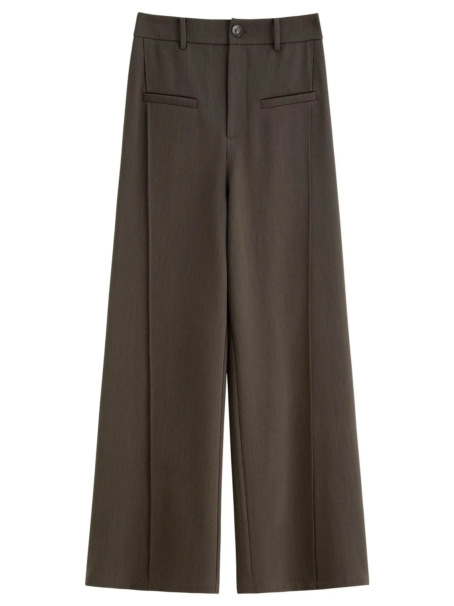 Relaxed Fit Office & Casual Pants with Structured Seam Details - Loran