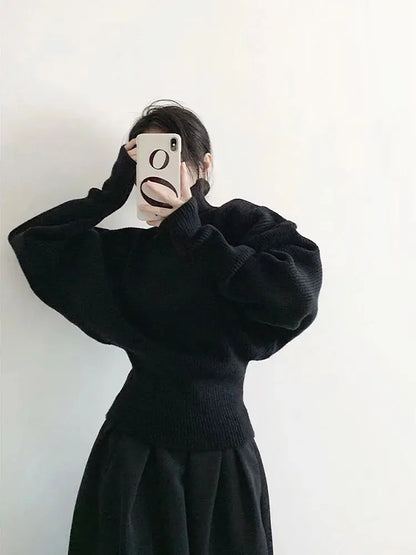 Chic Vintage Wind Turtleneck Pullover Sweater - Loran