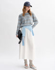 3-Piece Sweater, Skirt, and Shawl Set