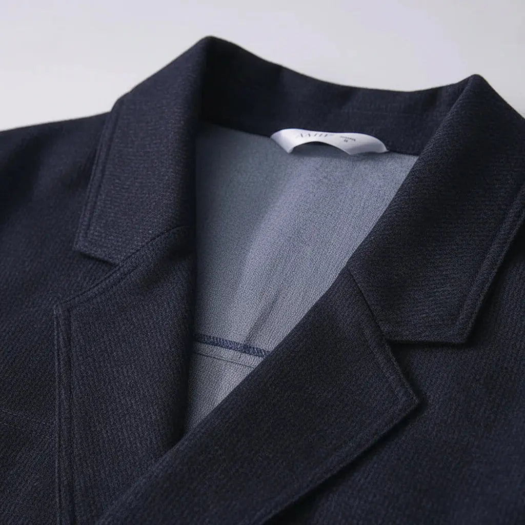 Draped Flip-Neck Denim Shirt Dress - Loran