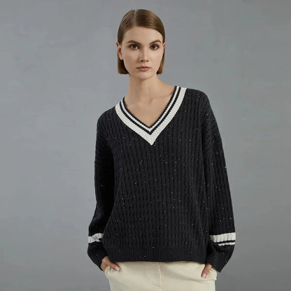 Women’s Luxury Thick Wool Sweater LORAN STORE