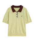 Plus Size Summer Lyocell Knit Polo Neck