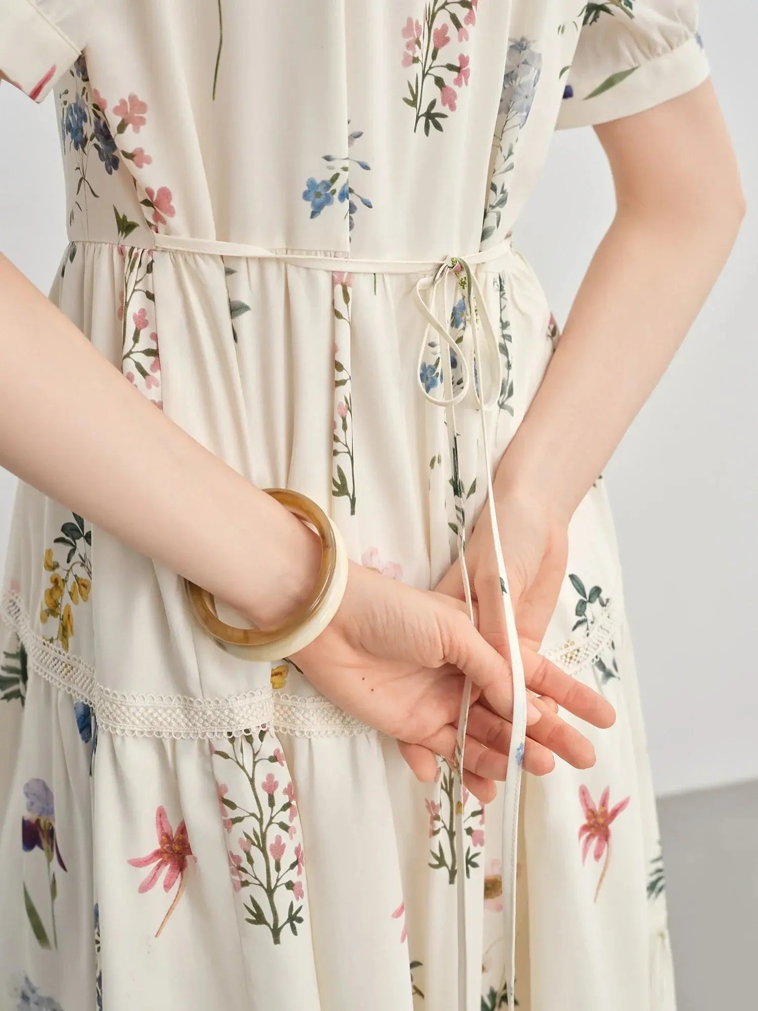 Plus-Size Summer Floral Midi Dress LORAN STORE