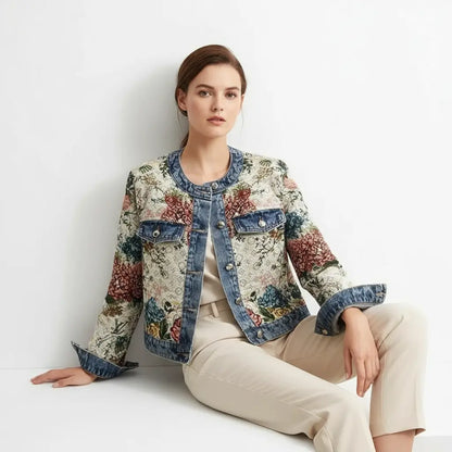 Women's Spring New Temperament Short Denim Jacket - Loran