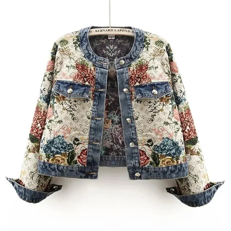Women's Spring New Temperament Short Denim Jacket - Loran