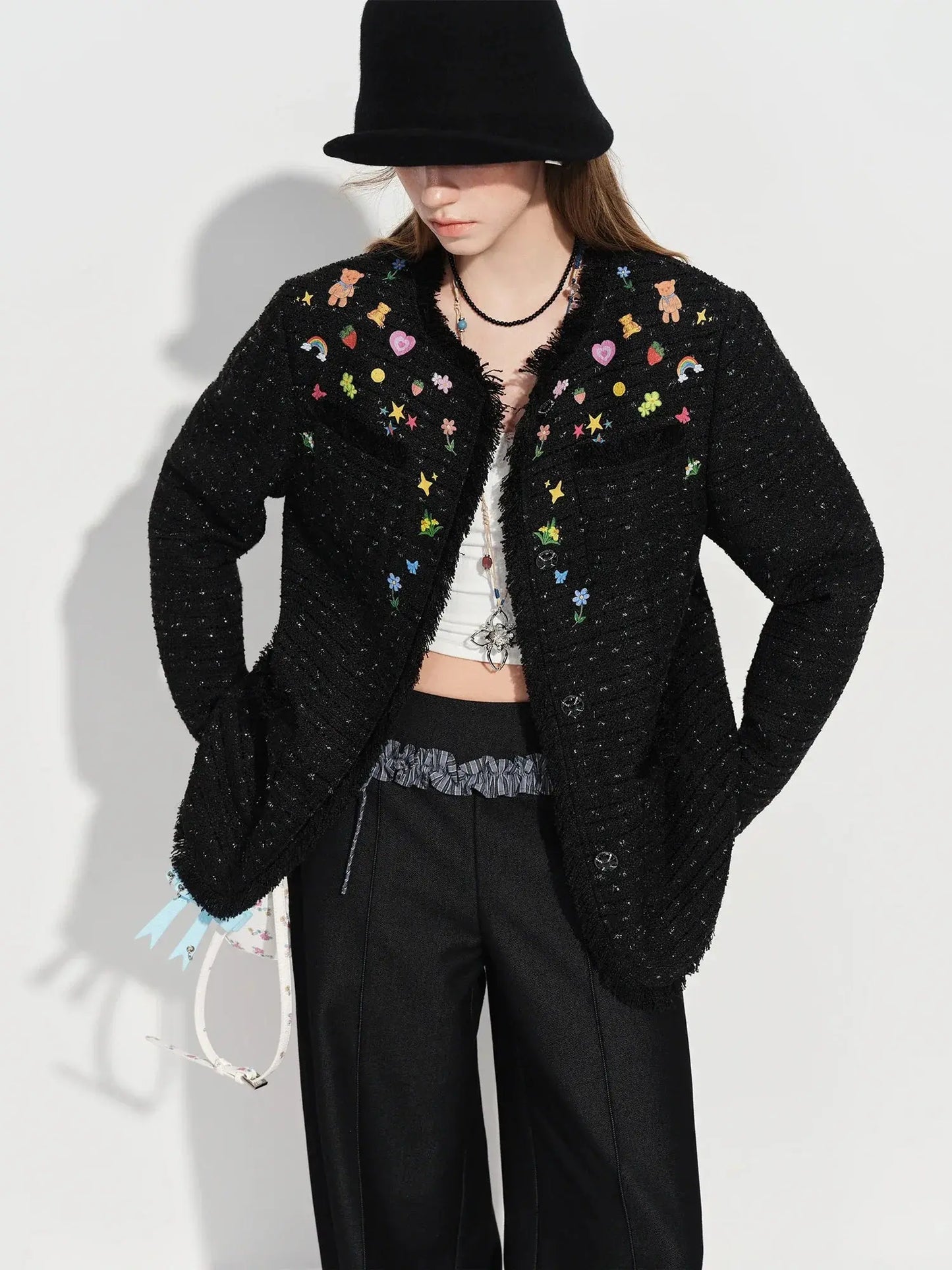 Ins-Style Hand-Painted Short Jacket LORAN STORE