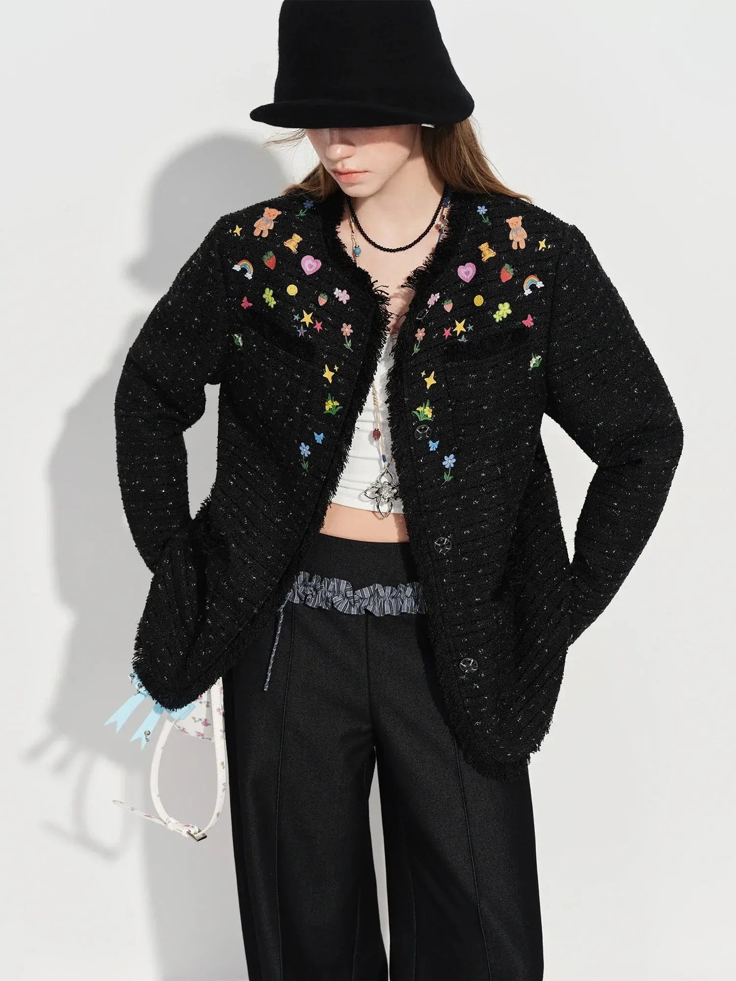 Ins-Style Hand-Painted Short Jacket LORAN STORE