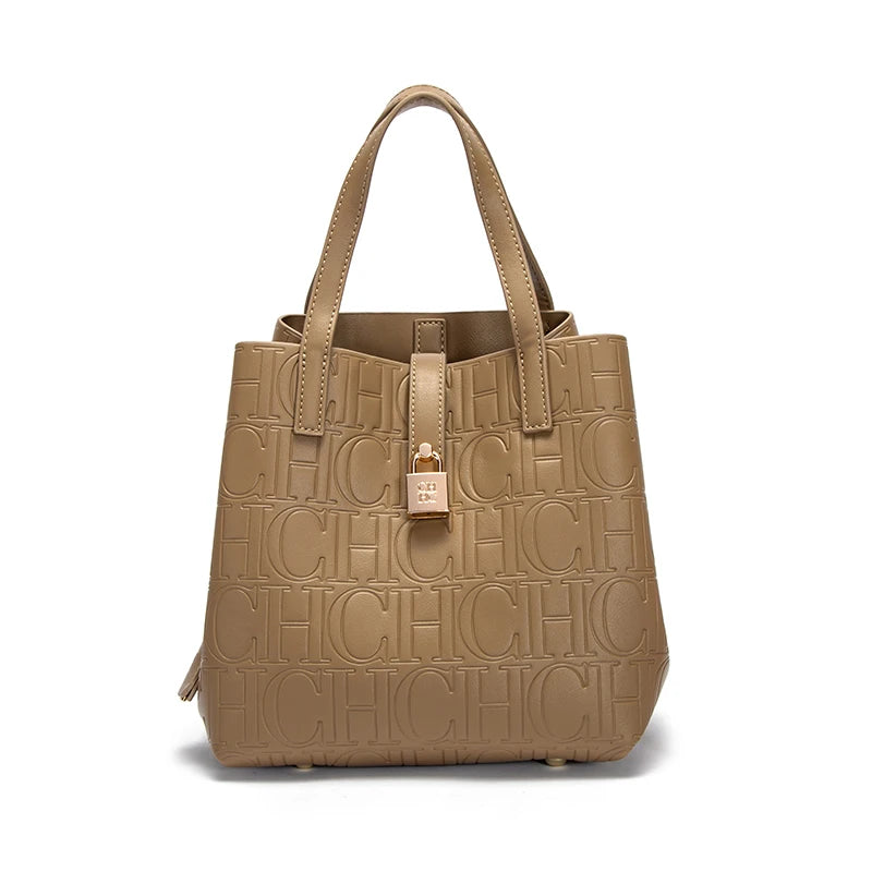 Classic Solid Color Large Tote Bag Women's Handbag
