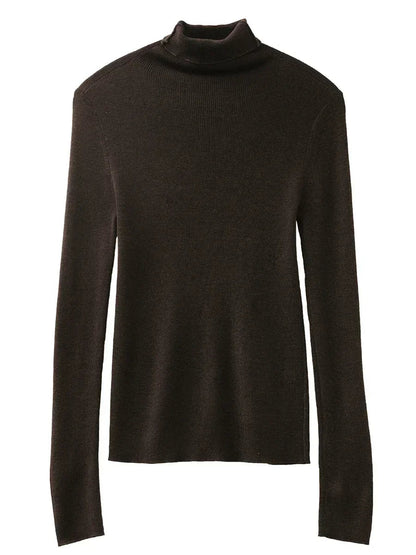 Slim Turtleneck Sweater Autumn Winter Knit Pullover Loran