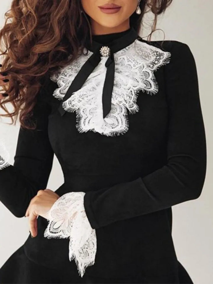 Dresses Fashion Elegant Sexy Long Sleeve Lace - 3IN SMART Shop  #
