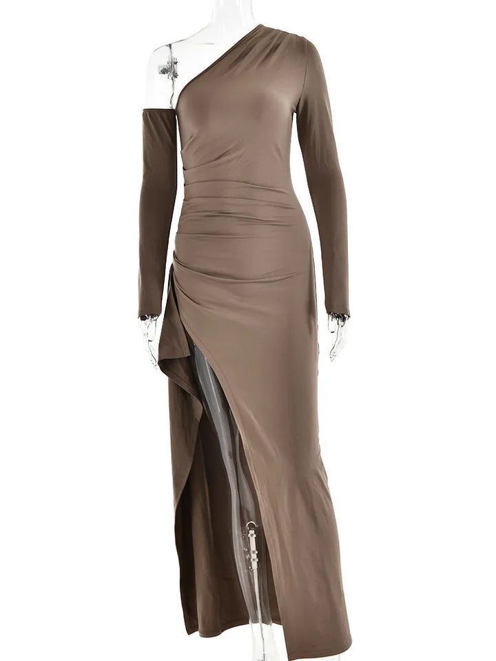Maxi Dress Women Long Sleeve Backless - 3IN SMART Shop  #