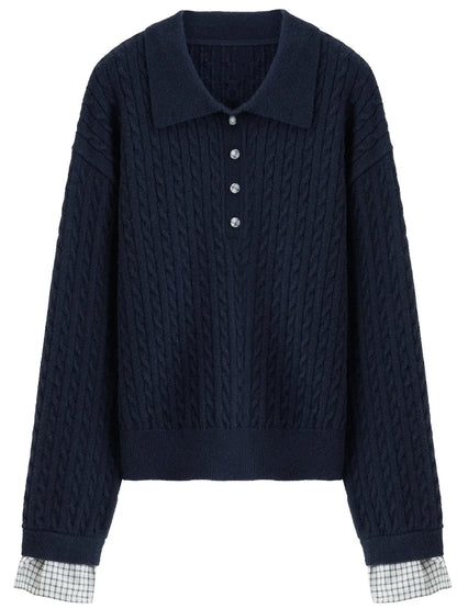 Twist Knit Cable Stitch Sweater - Loran