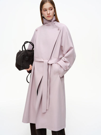 Women’s British Style Slim Fit Trench Coat Spring Outerwear Loran