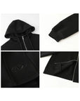Women's Loose Drawstring Hooded Sweatshirt Jacket
