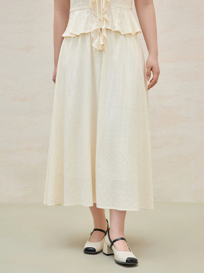 Women’s Plus Size Ruffled Blouse & Skirt Set Loran